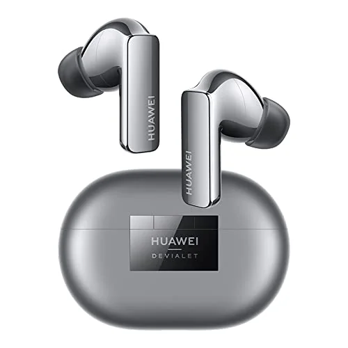 HUAWEI FreeBuds Pro 2, Dual-Lautsprecher mit True Sound, Pure Voice, Intelligentes ANC 2.0, Triple Adaptive EQ, HWA- und Hi-Res Wireless-Zertifizierung, Deutsche Version, Silver Frost